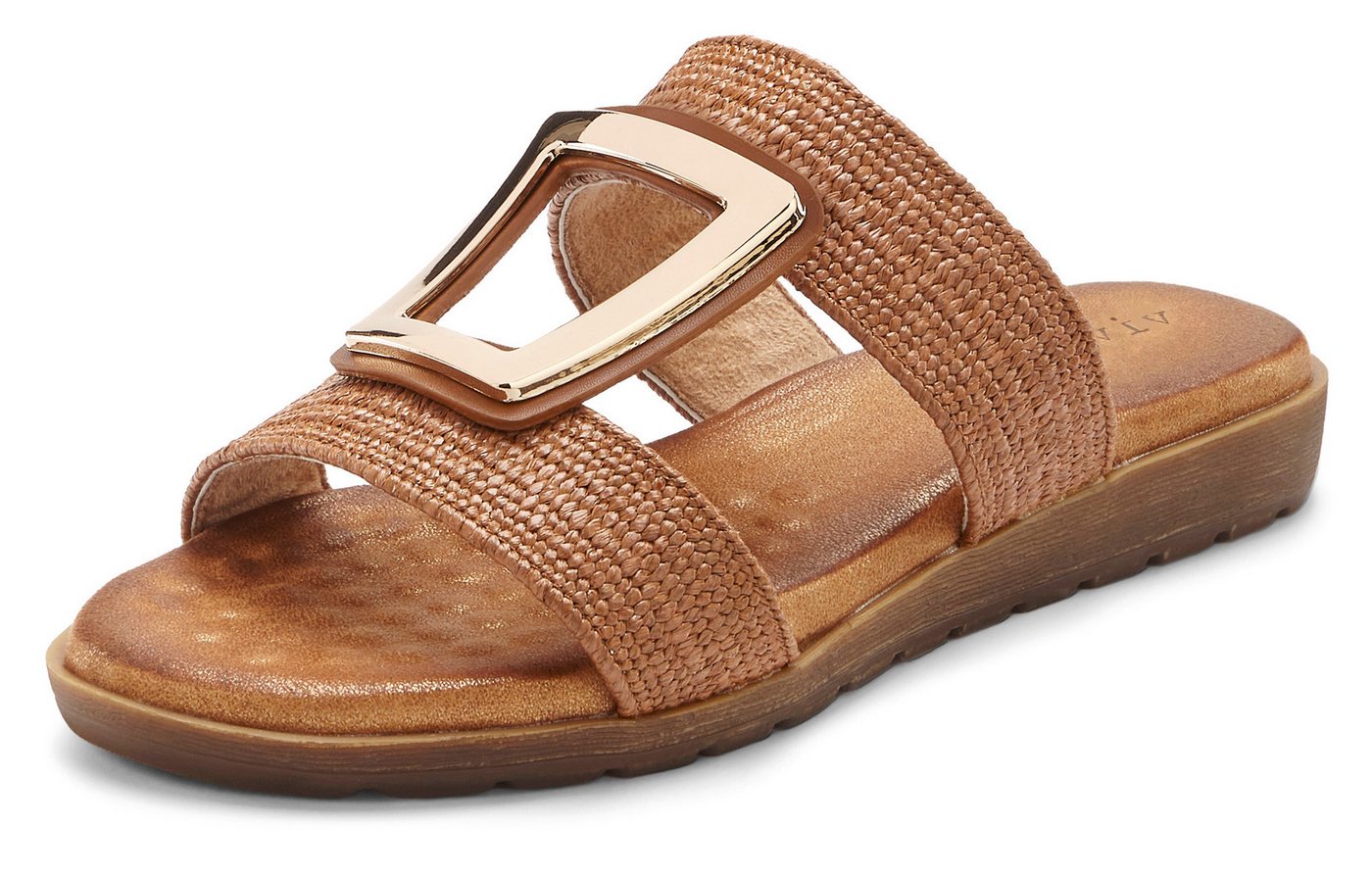 Vivance by Lascana Sandale, Sommerschuh, offener Schuh, Mule, Pantolette mit modischem Schmuckelement und softer Innensohle – Bild 3 von 5