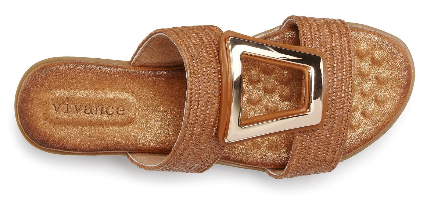 Vivance by Lascana Sandale, Sommerschuh, offener Schuh, Mule, Pantolette mit modischem Schmuckelement und softer Innensohle – Bild 5 von 5