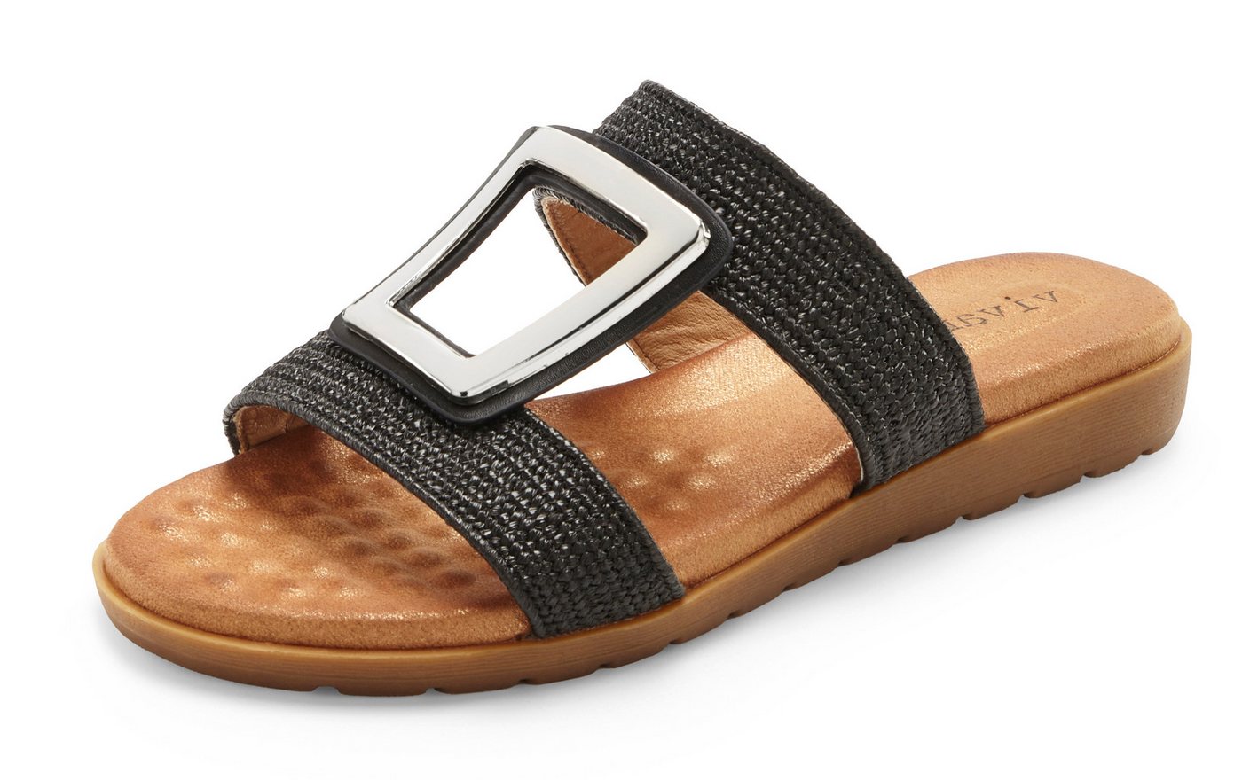 Vivance by Lascana Sandale, Sommerschuh, offener Schuh, Mule, Pantolette mit modischem Schmuckelement und softer Innensohle – Bild 2 von 5