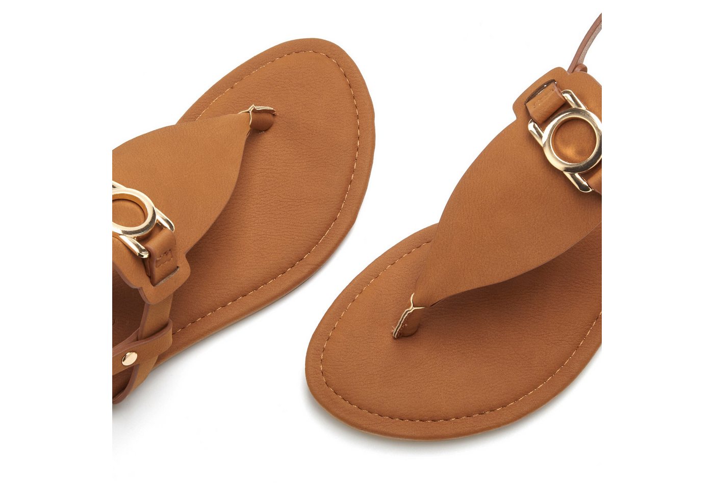 Vivance by Lascana Sandale, Sommerschuh, Pantolette, Zehentrenner NEU mit Schmuckelement & weicher Innensohle VEGAN – Bild 5 von 5