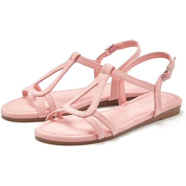 Vivance by Lascana Sandalette, offener Schuh, Sommerschuh Sandale aus weichem Material VEGAN