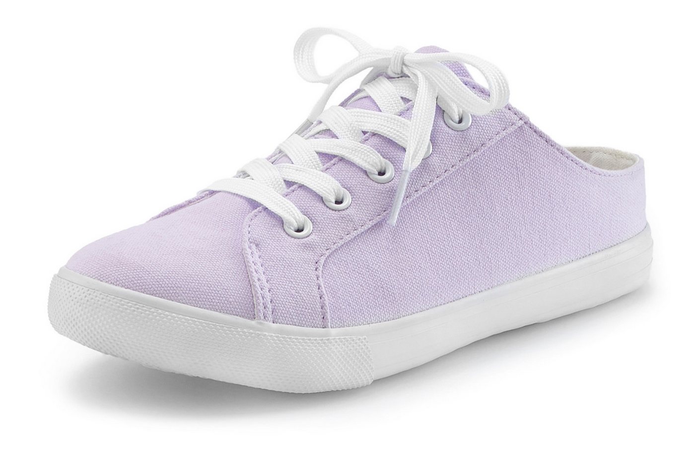 Vivance by Lascana Sneaker, Clog, Slip-On-Sneaker, Sabot zum Reinschlüpfen mit Schnürung VEGAN – Bild 3 von 5