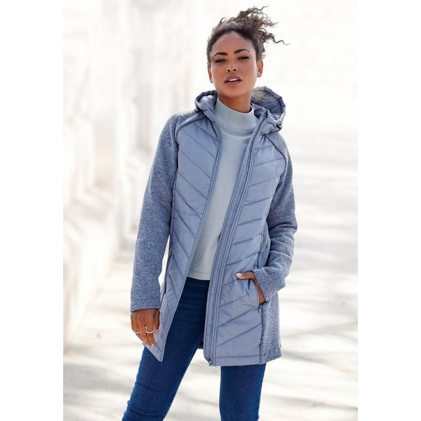 Vivance by Lascana Steppjacke mit Strickfleece-Ärmeln