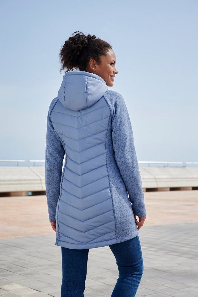 Vivance by Lascana Steppjacke mit Strickfleece-Ärmeln – Bild 4 von 5