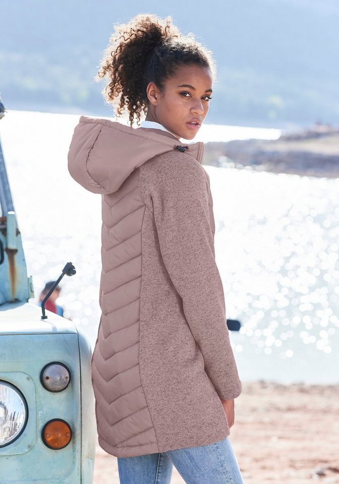 Vivance by Lascana Steppjacke mit Strickfleece-Ärmeln – Bild 4 von 5