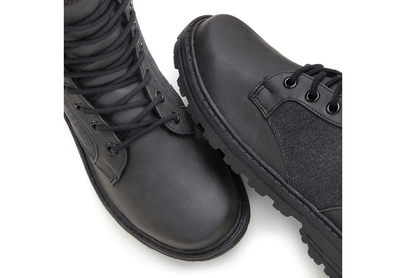Vivance by Lascana Stiefel, Boots Stiefelette mit Warmfutter und leichter Profilsohle VEGAN – Bild 4 von 5