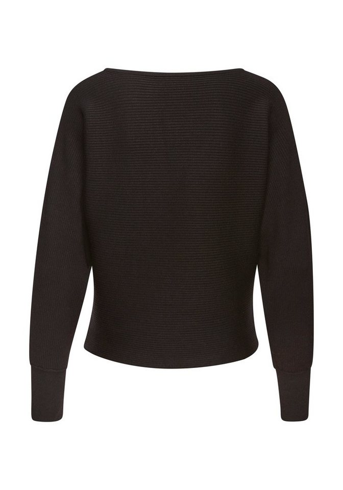 Vivance by Lascana Strickpullover mit U-Boot-Ausschnitt Rippstrickpullover mit Fledermausärmeln, supersofter Strick, Oversize – Bild 3 von 5
