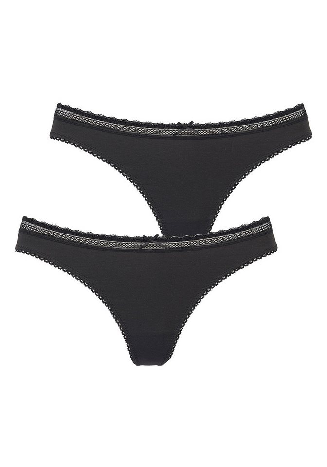 Vivance by Lascana String (Packung, 2-St) als Wäsche-Set kombinierbar, aus weicher Baumwollqualität – Bild 2 von 4