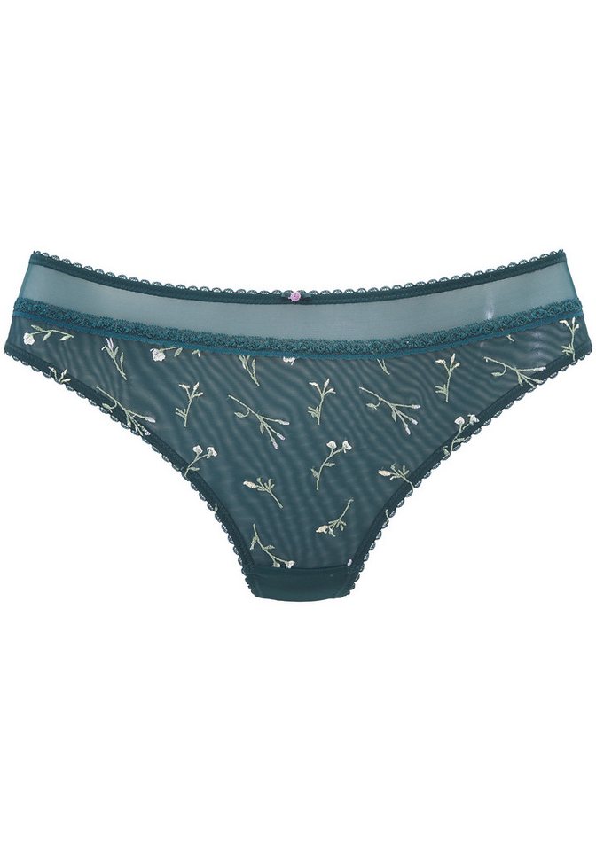 Vivance by Lascana String Thea mit Blumen aus feiner Stickereispitze, sexy Dessous – Bild 2 von 3