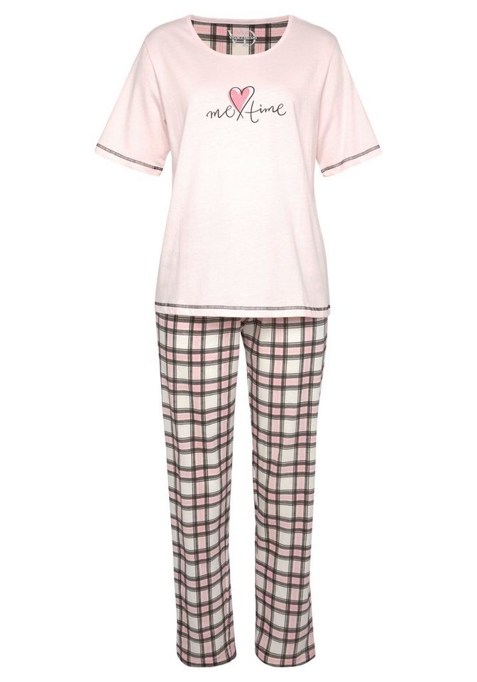 Vivance Dreams by Lascana Pyjama (Packung, 4 tlg., 2 Stück) im Doppelpack mit Karomuster – Bild 5 von 5