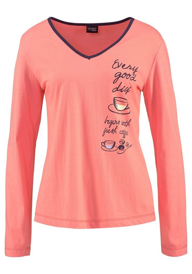 Vivance Dreams by Lascana Pyjama (Packung, 4 tlg., 2 Stück) mit seitlichem Print – Bild 4 von 5