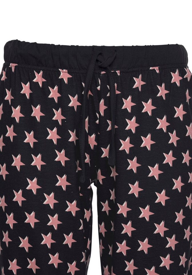 Vivance Dreams by Lascana Pyjama (Packung, 4 tlg., 2 Stück) mit Sternenmuster – Bild 3 von 5
