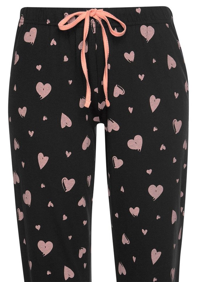 Vivance Dreams by Lascana Pyjama (Set, 2 tlg) mit Herzmuster – Bild 4 von 5