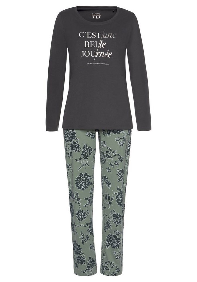 Vivance Dreams by Lascana Pyjama (Set, 2 tlg) mit großem Blumen-Druck – Bild 2 von 5