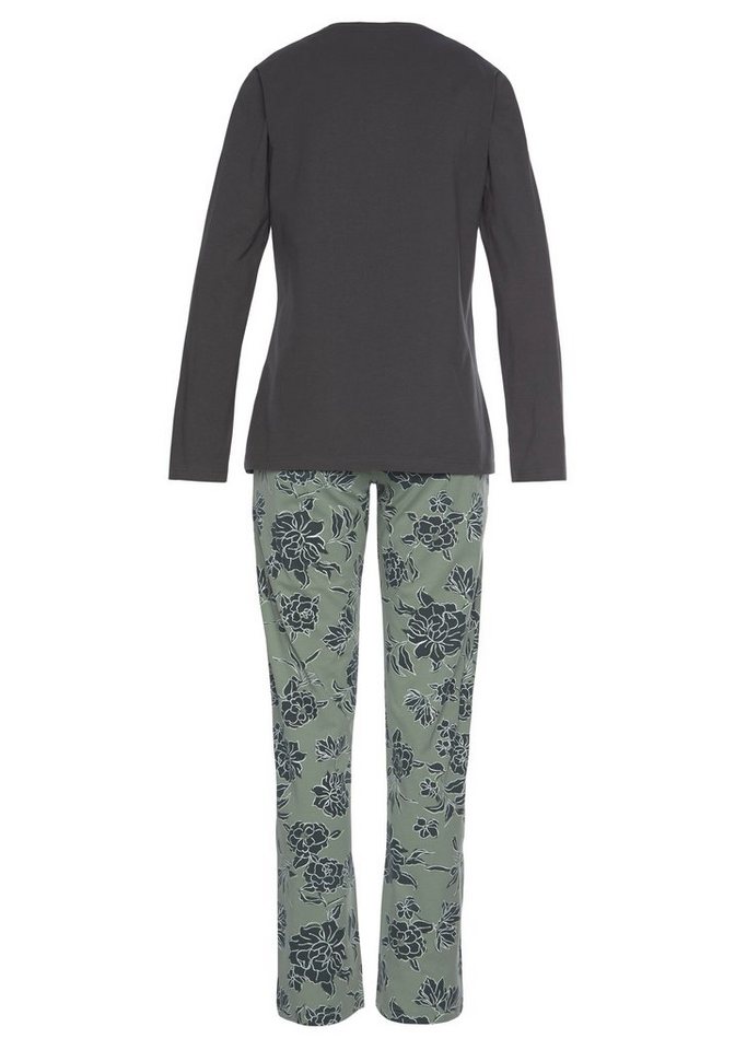 Vivance Dreams by Lascana Pyjama (Set, 2 tlg) mit großem Blumen-Druck – Bild 4 von 5