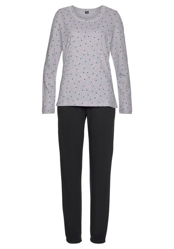 Vivance Dreams by Lascana Pyjama (Set, 2 tlg) mit gemustertem Longsleeve – Bild 2 von 5