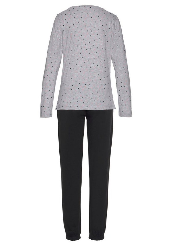 Vivance Dreams by Lascana Pyjama (Set, 2 tlg) mit gemustertem Longsleeve – Bild 3 von 5