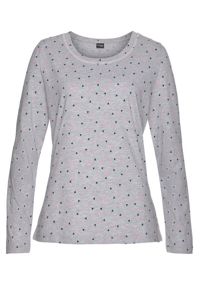 Vivance Dreams by Lascana Pyjama (Set, 2 tlg) mit gemustertem Longsleeve – Bild 4 von 5