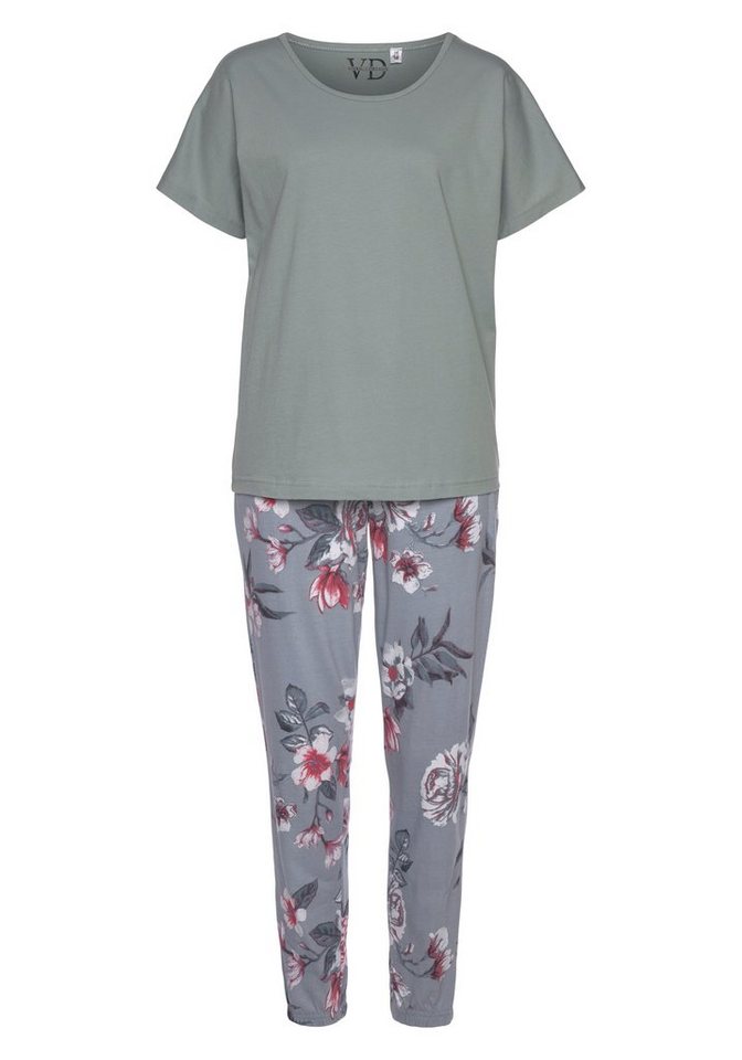 Vivance Dreams by Lascana Pyjama (Set, 2 tlg) mit Blumendruck – Bild 2 von 5