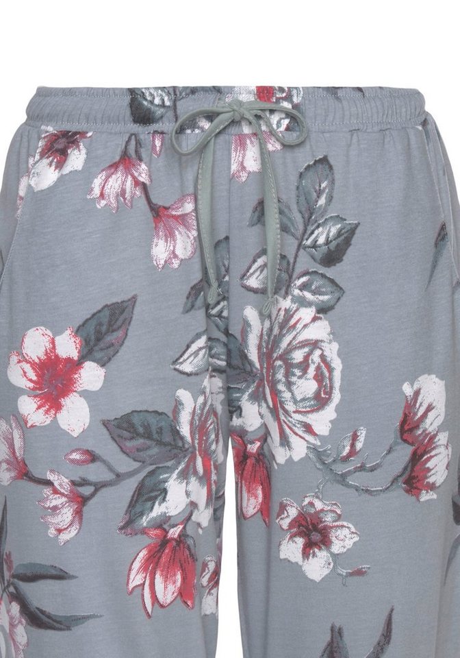 Vivance Dreams by Lascana Pyjama (Set, 2 tlg) mit Blumendruck – Bild 4 von 5