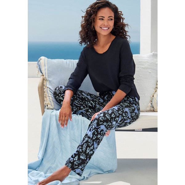 Vivance Dreams by Lascana Pyjama (Set, 2 tlg) mit All-Over Print