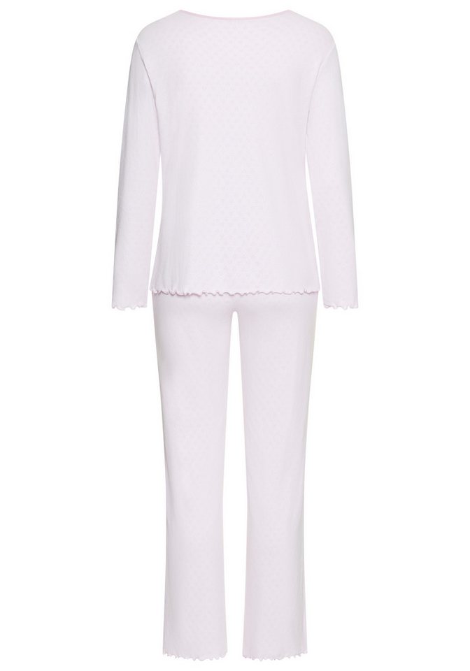Vivance Dreams by Lascana Pyjama (Set, 2 tlg) mit romantischem Ajour Muster – Bild 3 von 5
