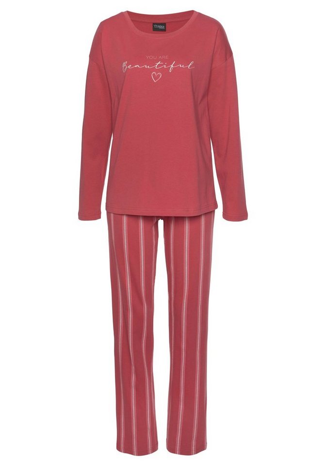 Vivance Dreams by Lascana Pyjama (Set, 2 tlg) mit Frontdruck – Bild 2 von 5