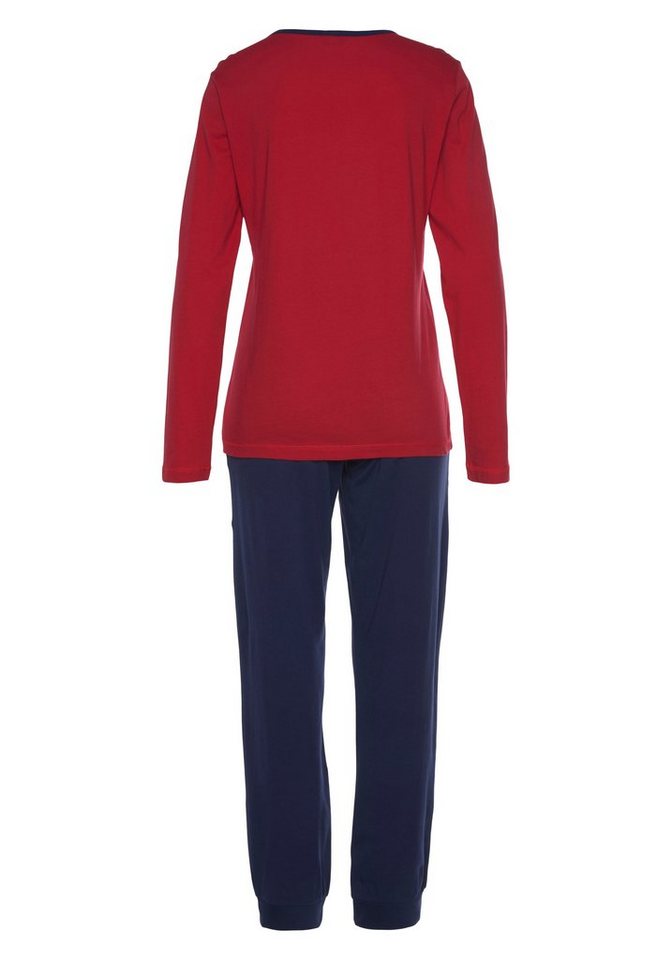 Vivance Dreams by Lascana Pyjama (Set, 2 tlg) mit seitlichem Frontdruck – Bild 3 von 5