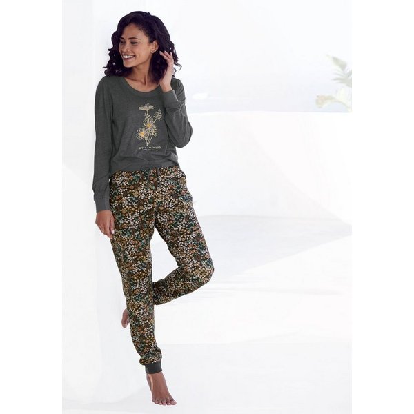 Vivance Dreams by Lascana Pyjama (Set, 2 tlg) mit Frontdruck