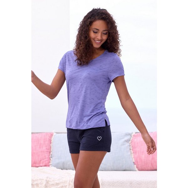 Vivance Dreams by Lascana Shorty (Set, 2 tlg) mit schönem Melange-Effekt