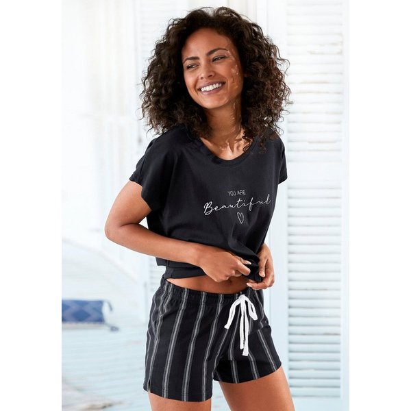 Vivance Dreams by Lascana Shorty (Set, 2 tlg) mit Frontdruck