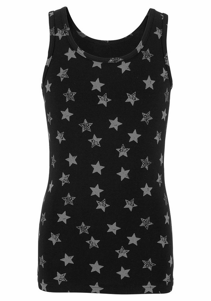 Vivance Unterhemd (Packung, 2-St) Tanktop, mit Sternendruck, tiefer Rundhals – Bild 3 von 5