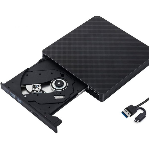 VIVIHEYDAY Externes CD DVD Laufwerk, USB 3.0, Tragbarer CD-DVD-Brenner, CD/DVD Portabler DVD-Player (Player für Laptop, kompatibel mit Laptop, Mac, PC, Windows,