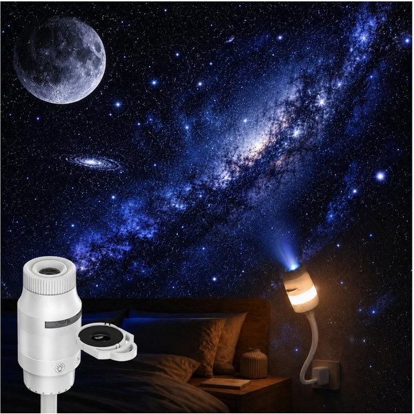 VIVIHEYDAY LED-Sternenhimmel Galaxy Projector Night Light, Sternenhimmel Projektor, für Auto, Schlafzimmer, Nachtlicht Sternenhimmel Galaxy Projektor, Geschenke