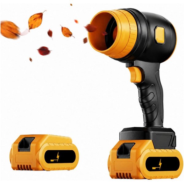 Vivitar Akku-Laubbläser 21V mit 3,000mAh Akku & Ladegerät, 550W Turbo Handgebläse, (Akku Gebläse für Auto, Werkstatt, Garage, Grill, Camping, 1 St., tragbarer G