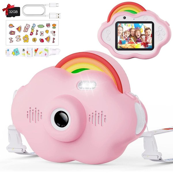 Vivitar Kinderkamera 40 MP & 2,4-Zoll-Bildschirm, 1080p HD, Inkl. 32-GB-Karte Kinderkamera (40 MP, 8x opt. Zoom, inkl. Spielkonsole, MP3-Player, Webcam, Videoau