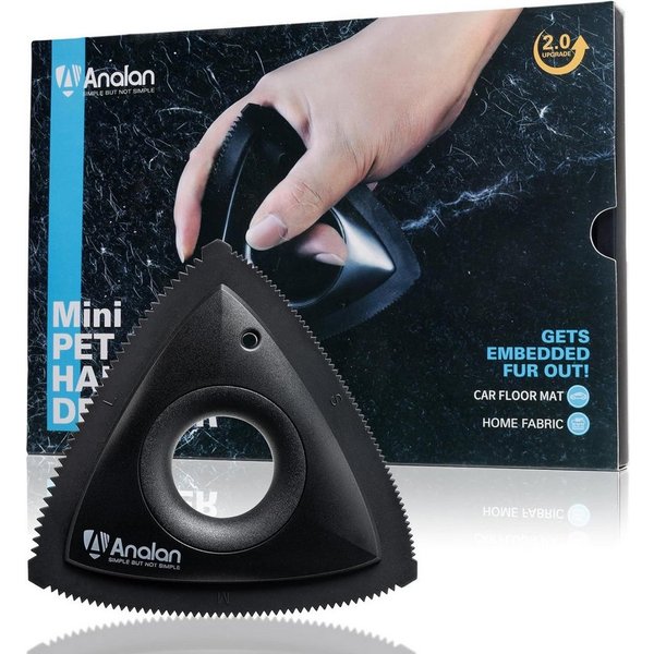 Vivitar Tierhaarentferner effizientere Tierhaarentfernung mit innovativem, dreieckigem Design, Teppich, Auto, Möbel, Kleidung, Bettwäsche, (Ideal für die Entfer