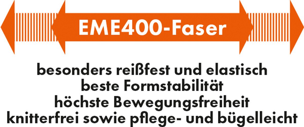 vizwell Arbeitsjacke Warnschutz Bundjacke HiVis elastisch dehnbar warnorange warngelb – Bild 5 von 5