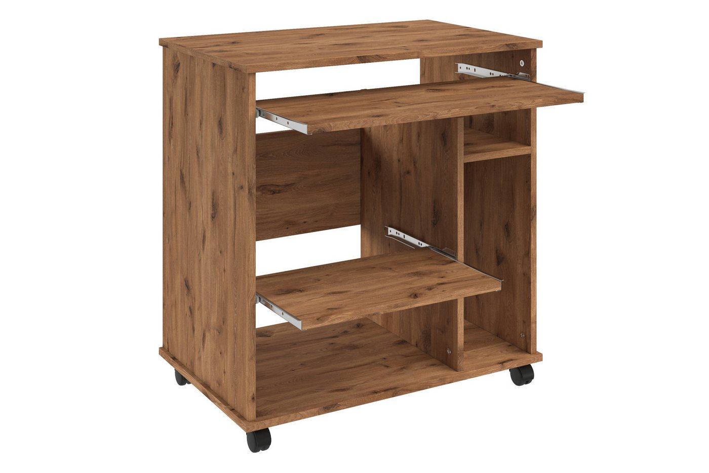VOGL Möbelfabrik Computertisch Compi, PC-Tisch mit Tastaturauszug, platzsparend, Breite 72 oder 90 cm – Bild 4 von 5