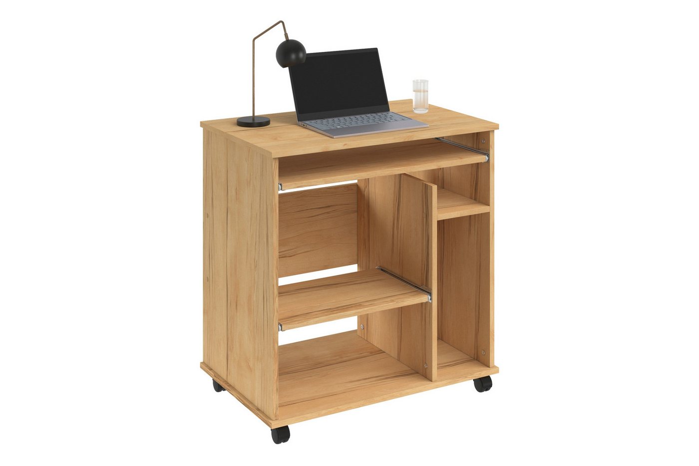 VOGL Möbelfabrik Computertisch Compi, PC-Tisch mit Tastaturauszug, platzsparend, Breite 72 oder 90 cm – Bild 3 von 5