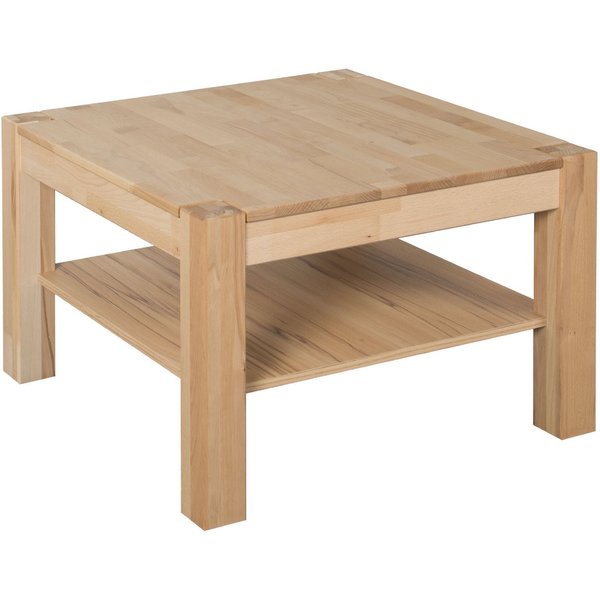 VOGL Möbelfabrik Couchtisch Toronto, in 2 Größen, mit Ablageboden, teilmassiv, Höhe 46 cm, Made in Germany