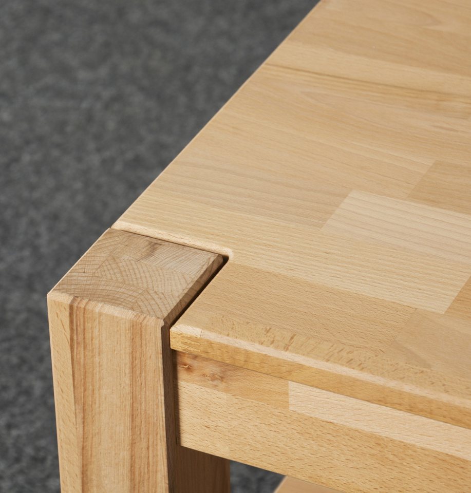 VOGL Möbelfabrik Couchtisch Toronto, in 2 Größen, mit Ablageboden, teilmassiv, Höhe 46 cm, Made in Germany – Bild 4 von 5