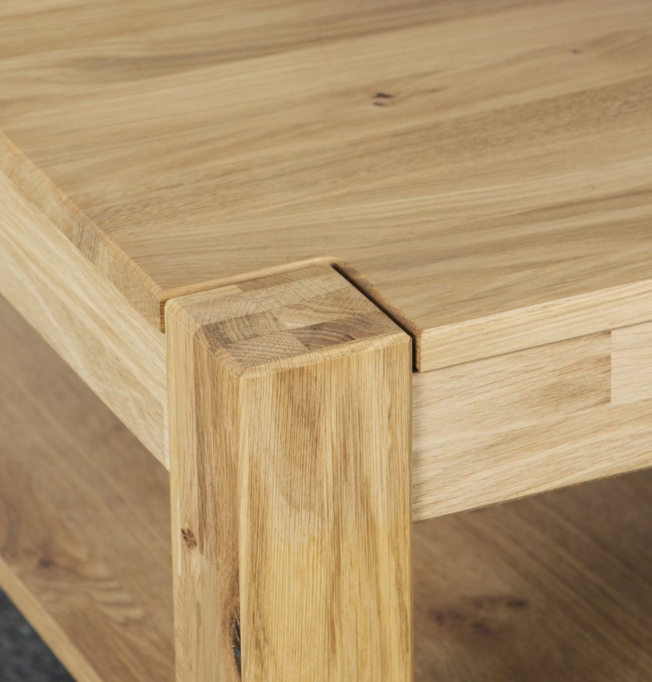 VOGL Möbelfabrik Couchtisch Toronto, in 2 Größen, mit Ablageboden, teilmassiv, Höhe 46 cm, Made in Germany – Bild 4 von 5