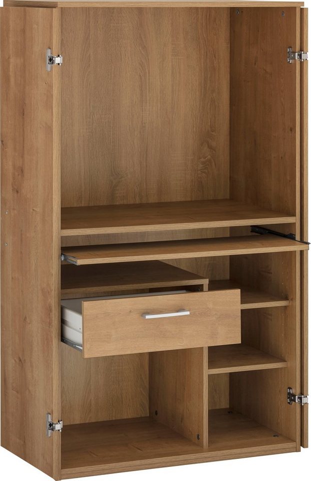VOGL Möbelfabrik PC-Schrank Nick, Sekretär, Maße 80x50x138 cm, Made in Germany – Bild 3 von 5