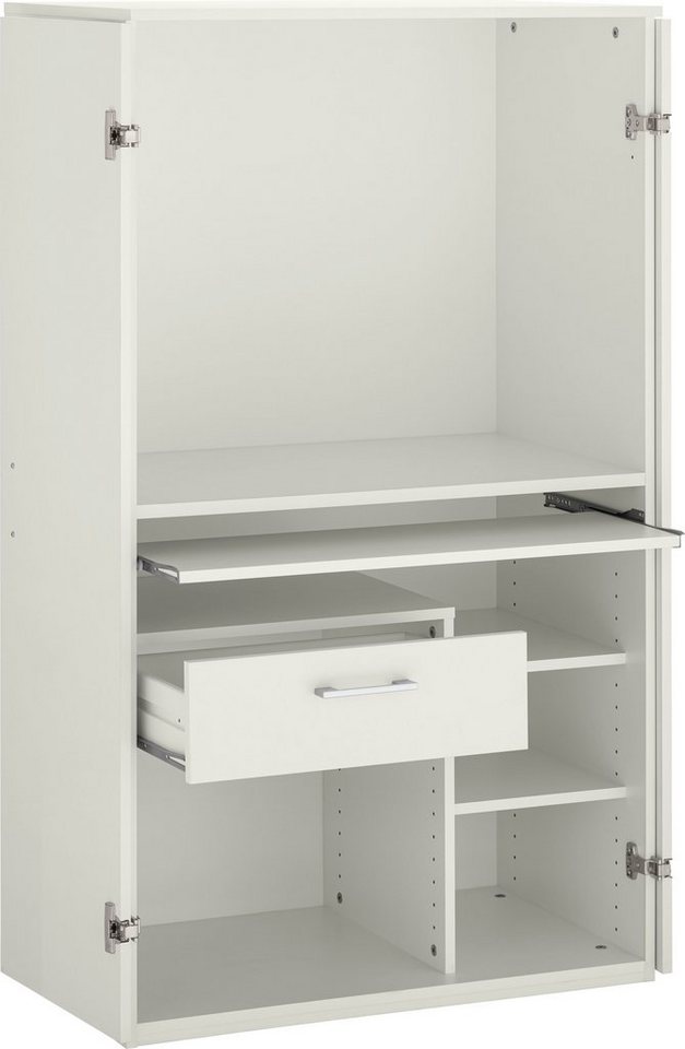 VOGL Möbelfabrik PC-Schrank Nick, Sekretär, Maße 80x50x138 cm, Made in Germany – Bild 3 von 5