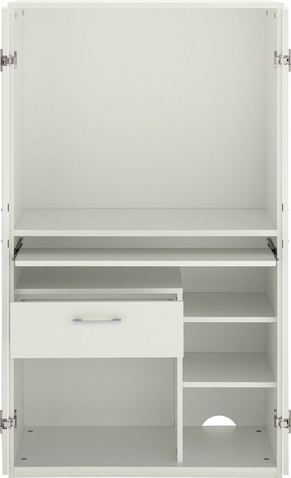 VOGL Möbelfabrik PC-Schrank Nick, Sekretär, Maße 80x50x138 cm, Made in Germany – Bild 4 von 5