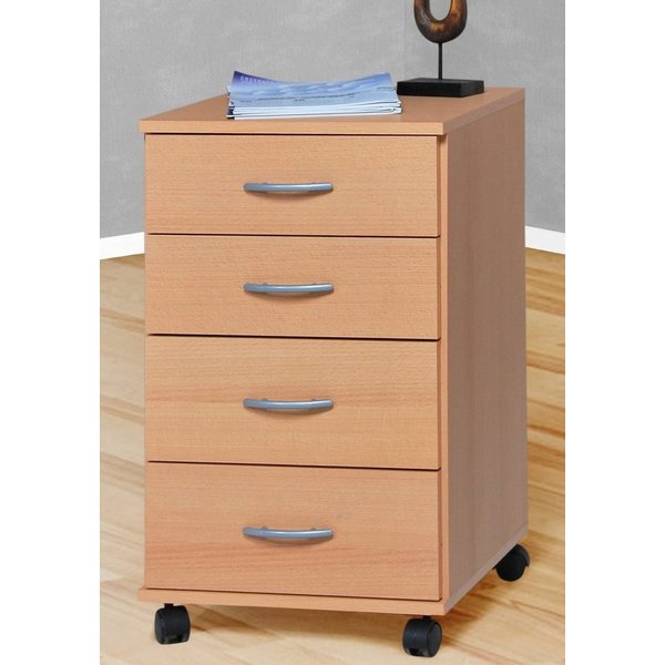 VOGL Möbelfabrik Rollcontainer Barrie, Bürocontainer, (1 St), verschiedene Ausführungen, mit Schubladen, Höhe 67 cm, Made in Germany