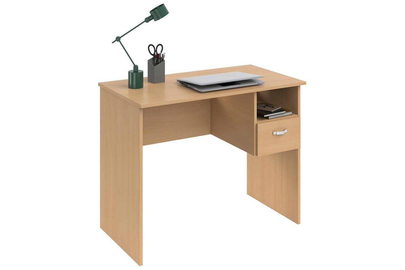 VOGL Möbelfabrik Schreibtisch Flo, Schülerschreibtisch auch mit Tastaturauszug erhältlich, Breite 91 cm – Bild 3 von 5
