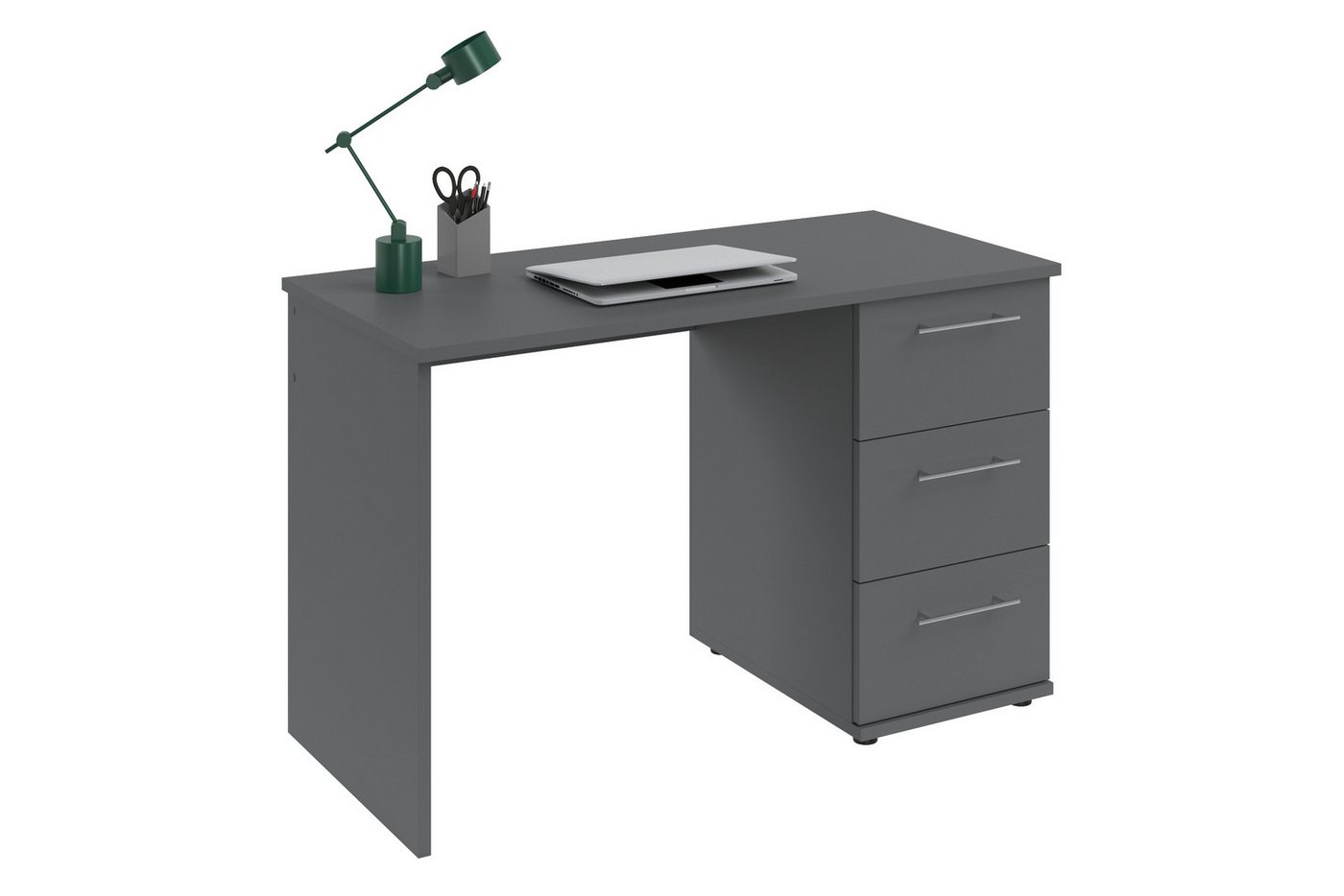 VOGL Möbelfabrik Schreibtisch Tobi, mit 3 Schubkästen, optional mit Tastaturauszug, Breite 115 cm – Bild 3 von 5