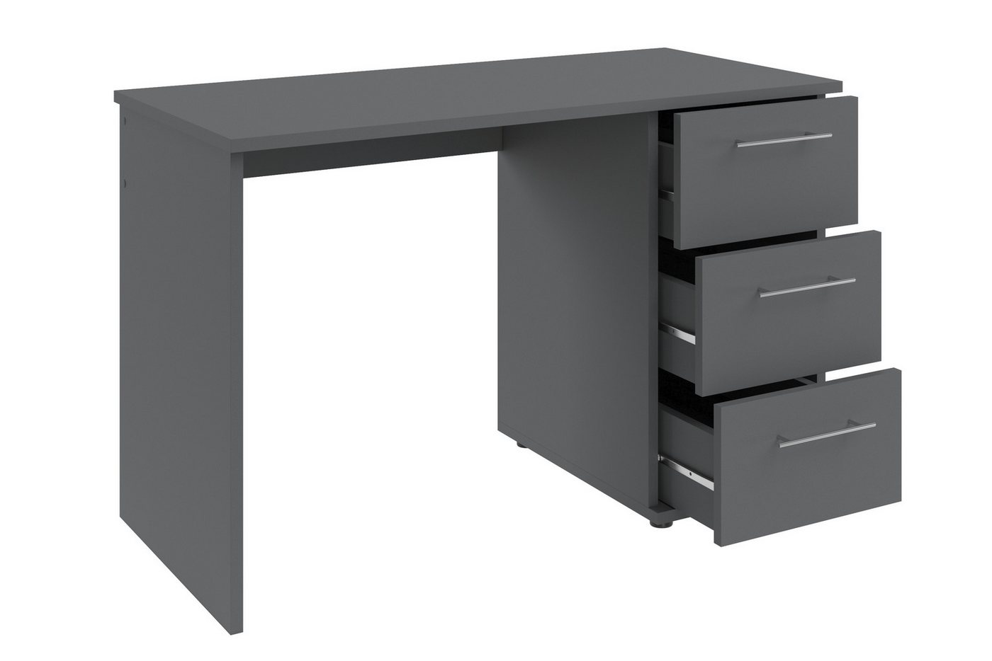 VOGL Möbelfabrik Schreibtisch Tobi, mit 3 Schubkästen, optional mit Tastaturauszug, Breite 115 cm – Bild 5 von 5